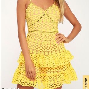 Lulus yellow dress